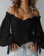 Off-Shoulder Kant Blouse voor Vrouwen