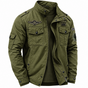 Gestructureerde Militaire Jas voor Mannen