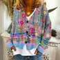 Floral Geborduurde Cardigan voor Dames