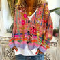 Floral Geborduurde Cardigan voor Dames
