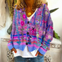 Floral Geborduurde Cardigan voor Dames