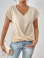 Getailleerd T-Shirt met V-Hals voor Dames