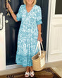 Maxi Jurk met V-Hals en Bloemenprint voor Dames