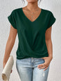 Getailleerd T-Shirt met V-Hals voor Dames