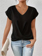 Getailleerd T-Shirt met V-Hals voor Dames