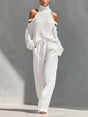 Off-Shoulder Tweedelige Set voor Dames
