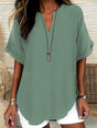 Damesblouse Met Inkeping In De Hals