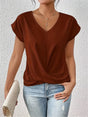 Getailleerd T-Shirt met V-Hals voor Dames