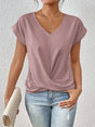 Getailleerd T-Shirt met V-Hals voor Dames