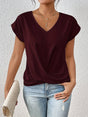 Getailleerd T-Shirt met V-Hals voor Dames