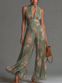 Jumpsuit met Wijde Pijp en Plooien voor Dames
