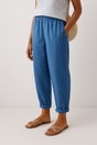 Broek van Linnenmix met Losse Pasvorm voor Dames