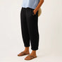 Broek van Linnenmix met Losse Pasvorm voor Dames