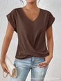 Getailleerd T-Shirt met V-Hals voor Dames