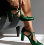 Klassieke Sandalen met Bandjes en Blokhak voor Dames