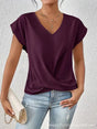 Getailleerd T-Shirt met V-Hals voor Dames