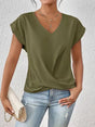 Getailleerd T-Shirt met V-Hals voor Dames