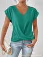 Getailleerd T-Shirt met V-Hals voor Dames