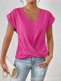 Getailleerd T-Shirt met V-Hals voor Dames