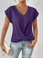 Getailleerd T-Shirt met V-Hals voor Dames