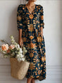 Linnen Midi Jurk met Bloemenprint voor Dames