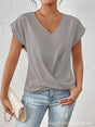 Getailleerd T-Shirt met V-Hals voor Dames