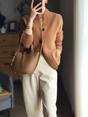 Klassieke Geknoopte Kasjmier Cardigan voor Dames