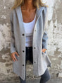 Gebreid Vest met Capuchon voor Dames