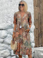 Midi Jurk met Abstracte Print voor Dames