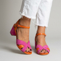 Sleehak Sandalen met Kleurblokken voor Dames