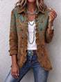 Paisley Print Ruffle Jacket voor Dames