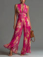 Jumpsuit met Wijde Pijp en Plooien voor Dames