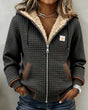 Sherpa-gevoerd Gequilt Hooded Jacket voor Vrouwen